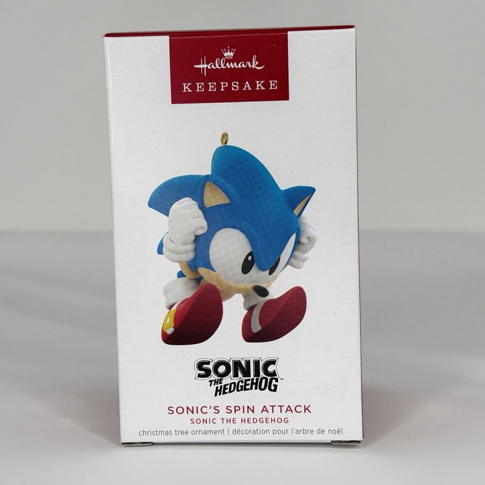 New 2023 Hallmark Keepsake Ornament Sonic's Spin Attack Sonic the Hedgehog